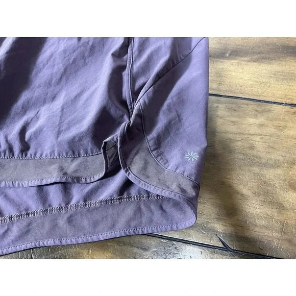 Athleta Mesh Racer Run Short 4” Purple Womens Athletic Shorts 1X - Picture 3 of 11
